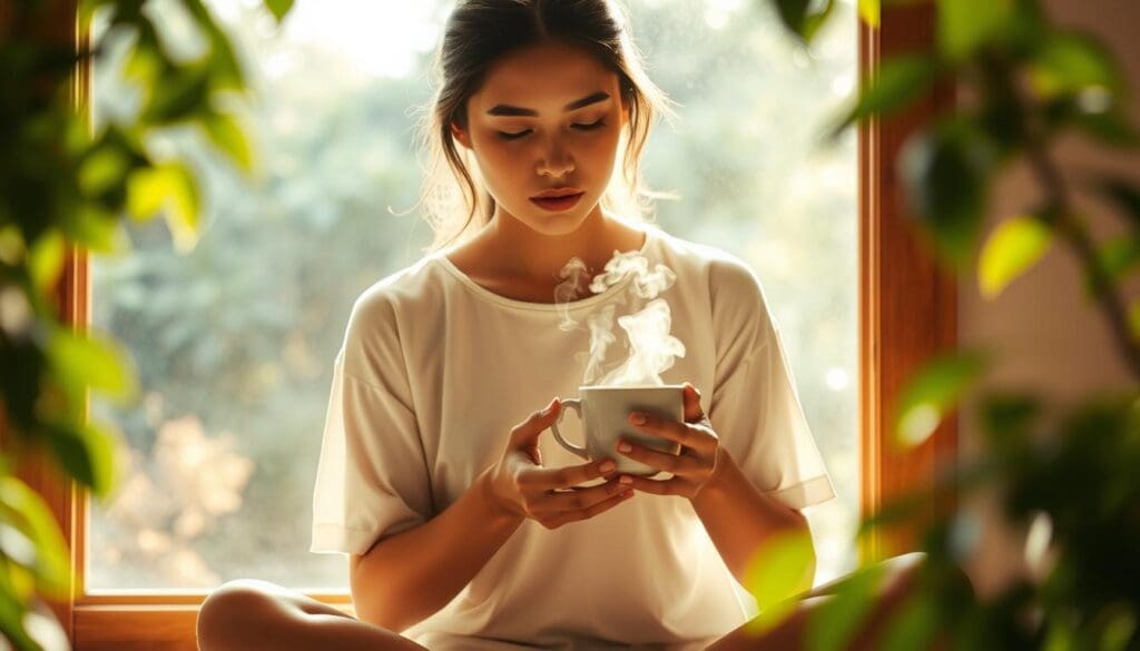 Mindful tea drinking