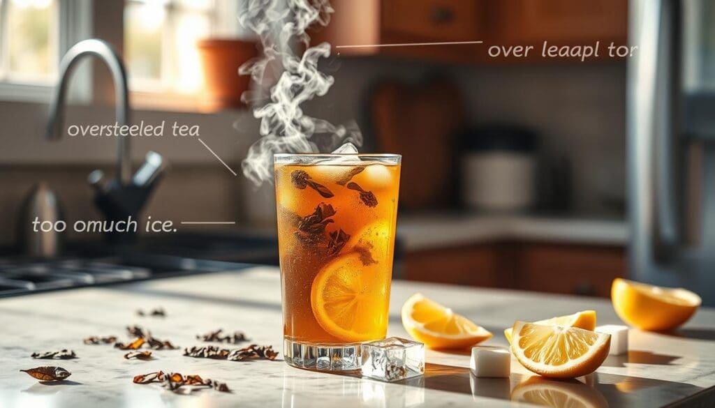 common mistakes in iced tea brewing